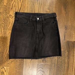 Black Jean Skirt